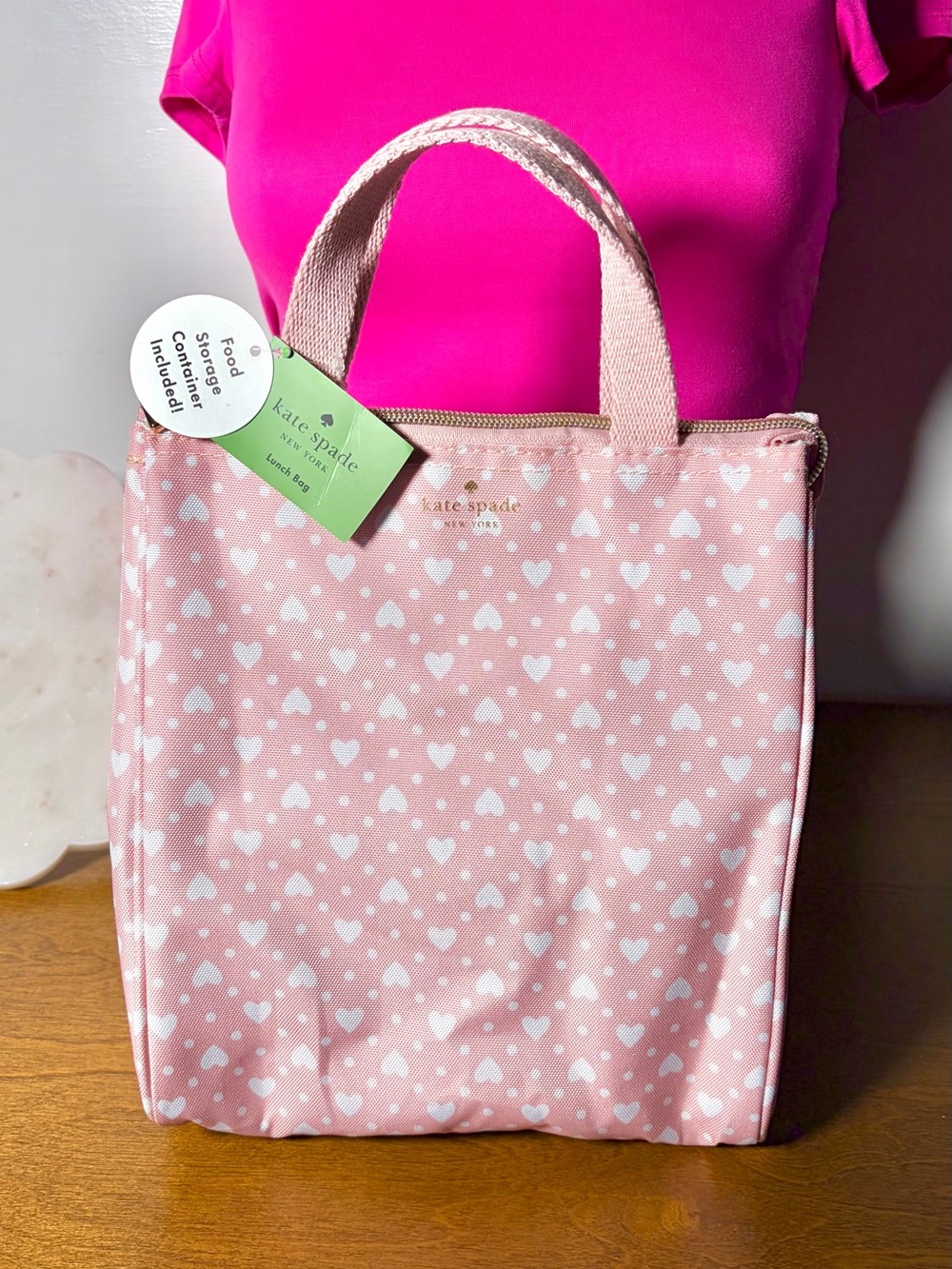kate spade - Pink Heart Lunch Tote - Picture 5 of 10